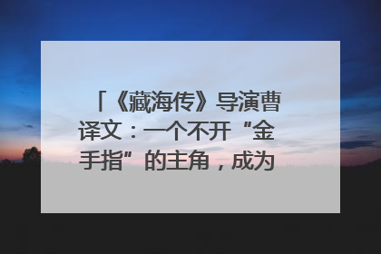 《藏海传》导演曹译文：一个不开“金手指”的主角，成为苍生守护者