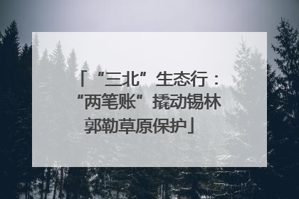 “三北”生态行：“两笔账”撬动锡林郭勒草原保护