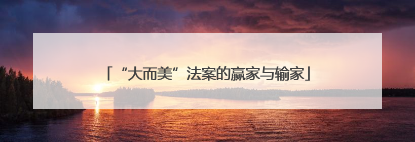 “大而美”法案的赢家与输家