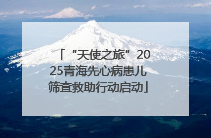“天使之旅”2025青海先心病患儿筛查救助行动启动