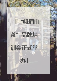 “峨眉山茶”品牌培训会正式举办