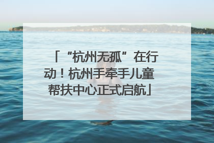 “杭州无孤”在行动！杭州手牵手儿童帮扶中心正式启航