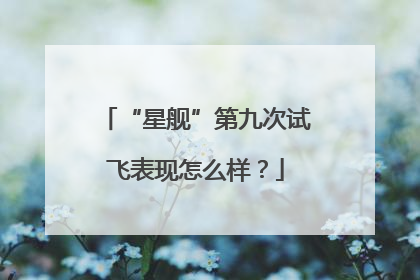 “星舰”第九次试飞表现怎么样？