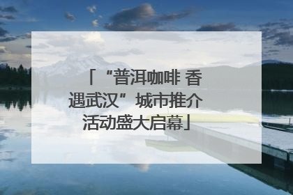 “普洱咖啡 香遇武汉”城市推介活动盛大启幕