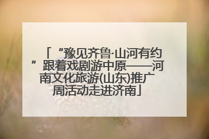“豫见齐鲁·山河有约”跟着戏剧游中原——河南文化旅游(山东)推广周活动走进济南