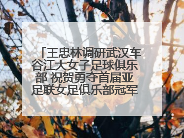 王忠林调研武汉车谷江大女子足球俱乐部 祝贺勇夺首届亚足联女足俱乐部冠军联赛冠军