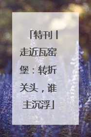 特刊丨走近瓦窑堡：转折关头，谁主沉浮