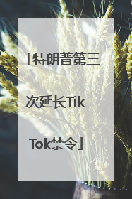 特朗普第三次延长TikTok禁令