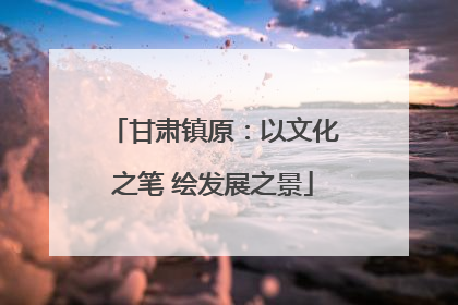 甘肃镇原：以文化之笔 绘发展之景