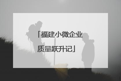 福建小微企业质量跃升记
