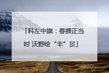 科左中旗：春播正当时 沃野绘“丰”景