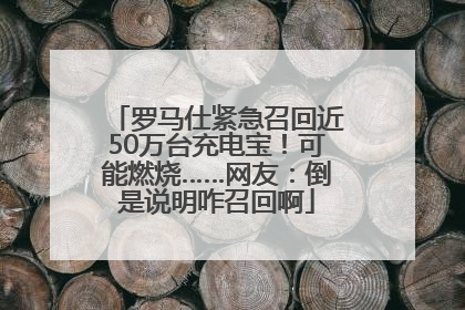 罗马仕紧急召回近50万台充电宝！可能燃烧……网友：倒是说明咋召回啊