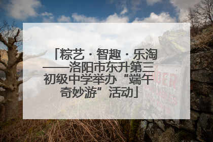 粽艺・智趣・乐淘——洛阳市东升第三初级中学举办“端午奇妙游”活动