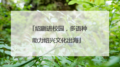 绍剧进校园，多语种助力绍兴文化出海