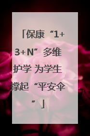 保康“1+3+N”多维护学 为学生撑起“平安伞”