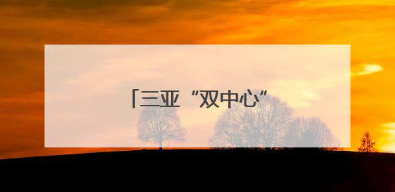 三亚“双中心”项目加快建设