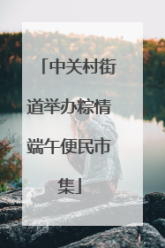中关村街道举办粽情端午便民市集