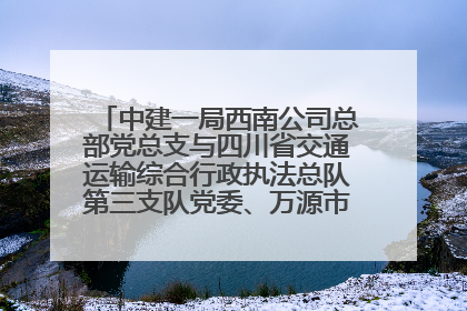 中建一局西南公司总部党总支与四川省交通运输综合行政执法总队第三支队党委、万源市草坝镇莲花院村党支部开展党建联建