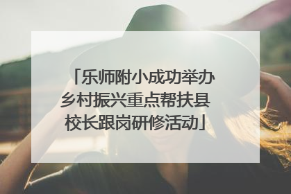 乐师附小成功举办乡村振兴重点帮扶县校长跟岗研修活动