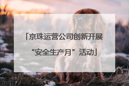 京珠运营公司创新开展“安全生产月”活动