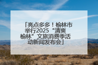 亮点多多！榆林市举行2025“清爽榆林”文旅消费季活动新闻发布会
