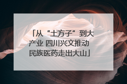 从“土方子”到大产业 四川兴文推动民族医药走出大山