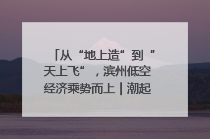 从“地上造”到“天上飞”，滨州低空经济乘势而上｜潮起渤海・网聚黄蓝