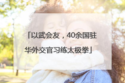 以武会友，40余国驻华外交官习练太极拳
