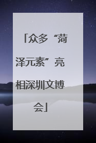 众多“菏泽元素”亮相深圳文博会