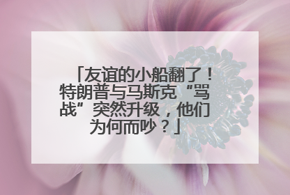 友谊的小船翻了！特朗普与马斯克“骂战”突然升级，他们为何而吵？
