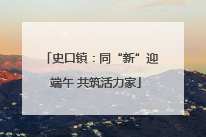 史口镇：同“新”迎端午 共筑活力家