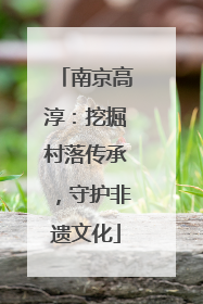 南京高淳：挖掘村落传承，守护非遗文化