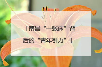 南昌“一张床”背后的“青年引力”