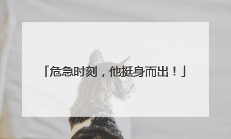 危急时刻，他挺身而出！