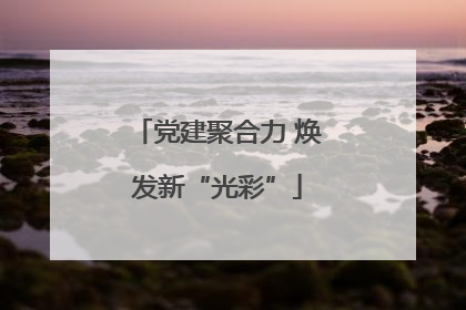 党建聚合力 焕发新“光彩”