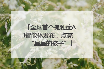全球首个孤独症AI智能体发布，点亮“星星的孩子”