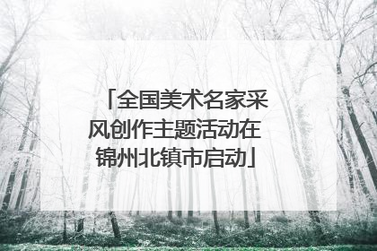 全国美术名家采风创作主题活动在锦州北镇市启动