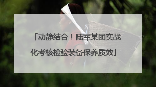 动静结合！陆军某团实战化考核检验装备保养质效