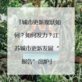 城市更新现状如何？如何发力？江苏城市更新发展“报告”出炉
