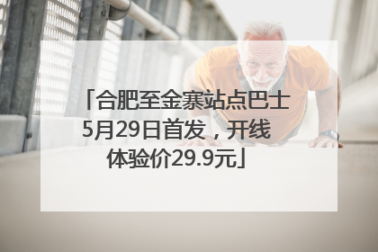 合肥至金寨站点巴士5月29日首发，开线体验价29.9元