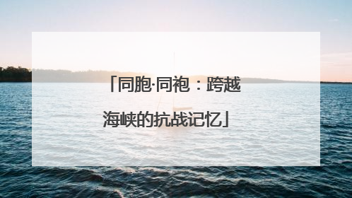 同胞·同袍：跨越海峡的抗战记忆