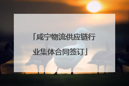 咸宁物流供应链行业集体合同签订