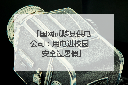 国网武陟县供电公司：用电进校园  安全过暑假