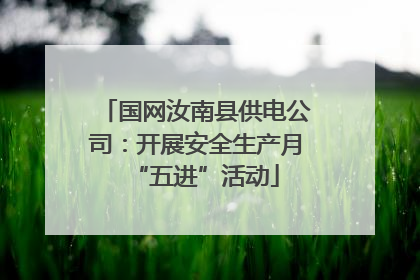 国网汝南县供电公司：开展安全生产月“五进”活动