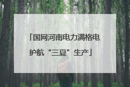 国网河南电力满格电护航“三夏”生产