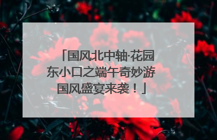 国风北中轴·花园东小口之端午奇妙游国风盛宴来袭！