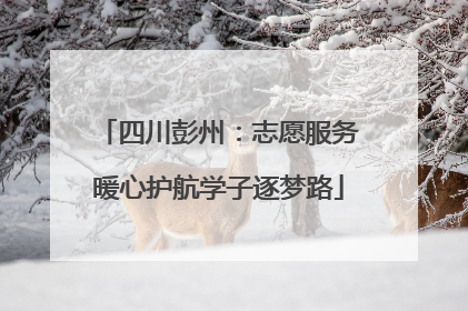 四川彭州：志愿服务暖心护航学子逐梦路