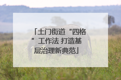 土门街道“四格”工作法 打造基层治理新典范