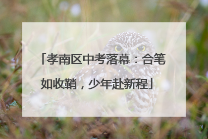 孝南区中考落幕：合笔如收鞘，少年赴新程