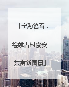 宁海箬岙：绘就古村食安共富新图景
